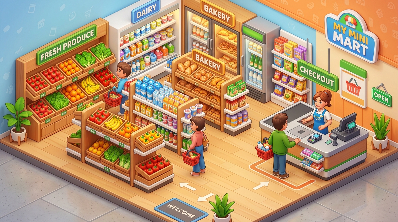 My Mini Mart 3D Tycoon